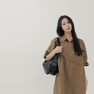 supportingrole 簡約真皮大方優雅斜肩背腋下包