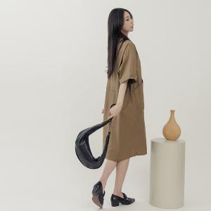 supportingrole   月牙垂墜慵懶時髦真皮手提肩斜背3用包 黑