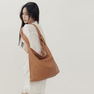 supportingrole 極簡結飾真皮托特包側背包 咖啡