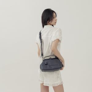 supportingrole 鉚釘鎖頭鑰匙真皮手提肩斜背3用醫生包 黑