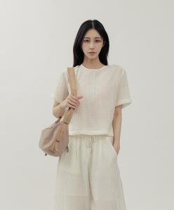 supportingrole 簡約時尚多功能真皮肩側背手提包 奶油卡其