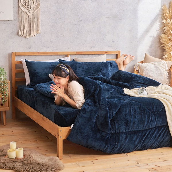 【DUYAN 竹漾】Heat-Fi 法蘭絨暖暖被 / 深海靛藍