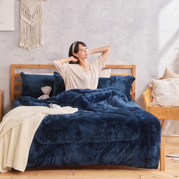 【DUYAN 竹漾】Heat-Fi 法蘭絨暖暖被 / 深海靛藍
