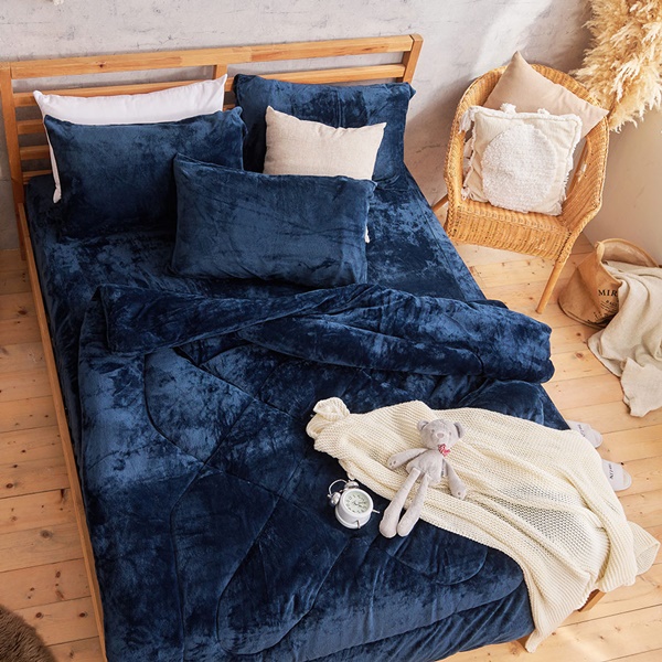 【DUYAN 竹漾】Heat-Fi 法蘭絨暖暖被 / 深海靛藍