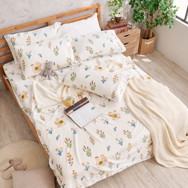 【DUYAN 竹漾】法蘭絨羊羔絨毯 / 小松森旅