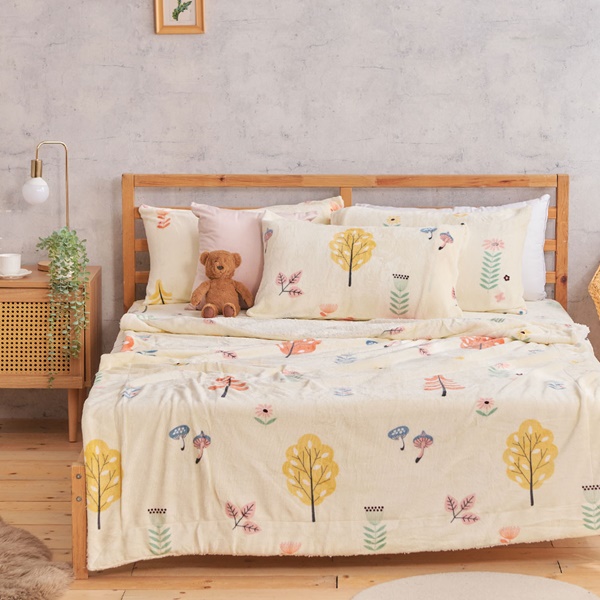 【DUYAN 竹漾】法蘭絨羊羔絨毯 / 秋野澄風