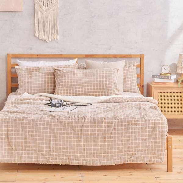 【DUYAN 竹漾】法蘭絨羊羔絨毯 / 濃縮卡布