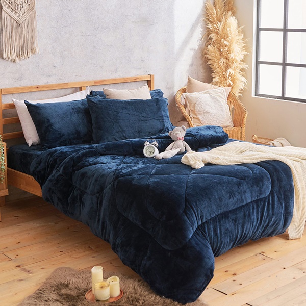 【DUYAN 竹漾】Heat-Fi 法蘭絨暖暖被 / 深海靛藍
