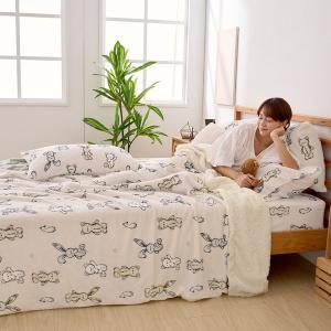 【DUYAN 竹漾】法蘭絨羊羔絨毯 / 小步舞曲