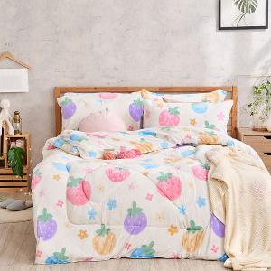 【DUYAN 竹漾】Heat-Fi 法蘭絨暖暖被 / 草莓乳酪