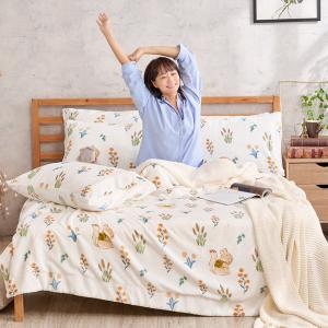 【DUYAN 竹漾】法蘭絨羊羔絨毯 / 小松森旅