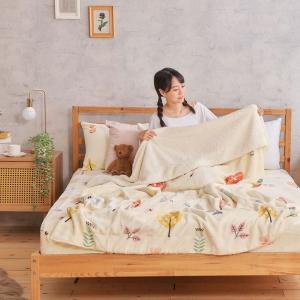 【DUYAN 竹漾】法蘭絨羊羔絨毯 / 秋野澄風