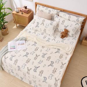 【DUYAN 竹漾】法蘭絨羊羔絨毯 / 小步舞曲