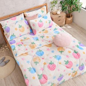 【DUYAN 竹漾】Heat-Fi 法蘭絨暖暖被 / 草莓乳酪