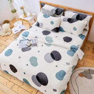 【DUYAN 竹漾】法蘭絨單人三件式床包兩用毯被組 / 漫影水語