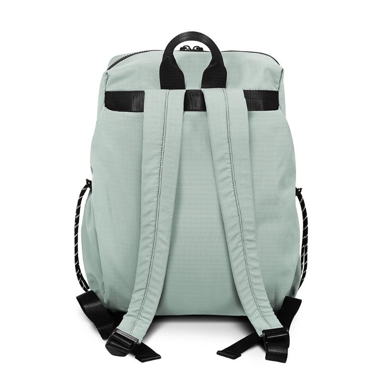 B.S.D.S冰山袋鼠 - 悠活詩集 - 格紋學院風後背包 - 灰藍色【D-1393KB】