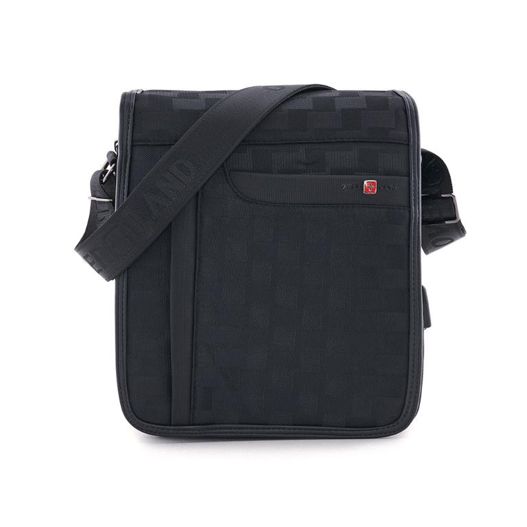 OVERLAND - 美式十字軍 - 直立格紋掀蓋造型斜背包 - 5276