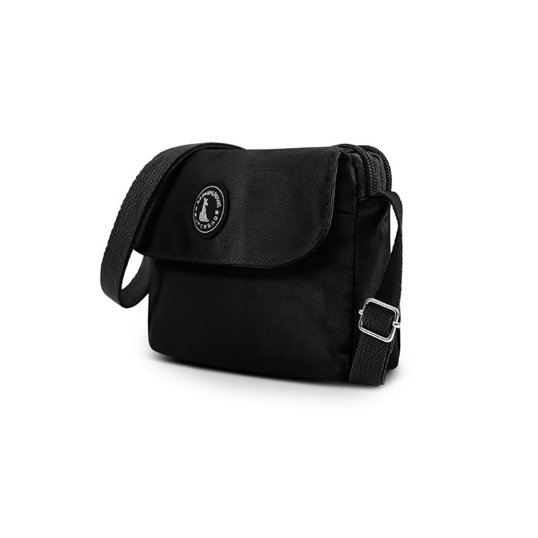 B.S.D.S冰山袋鼠 - 時光旅人 - 知性輕巧百搭斜背小包 - 黑色【B171K】