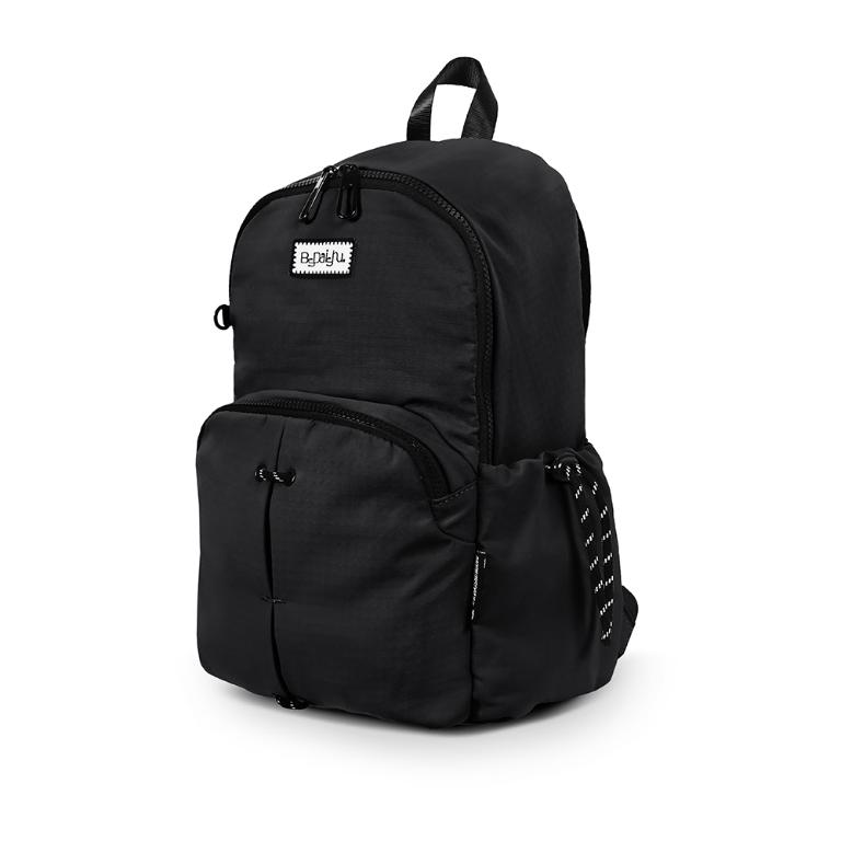 B.S.D.S冰山袋鼠 - 悠活詩集 - 格紋造型後背包 - 黑色【S-205K】