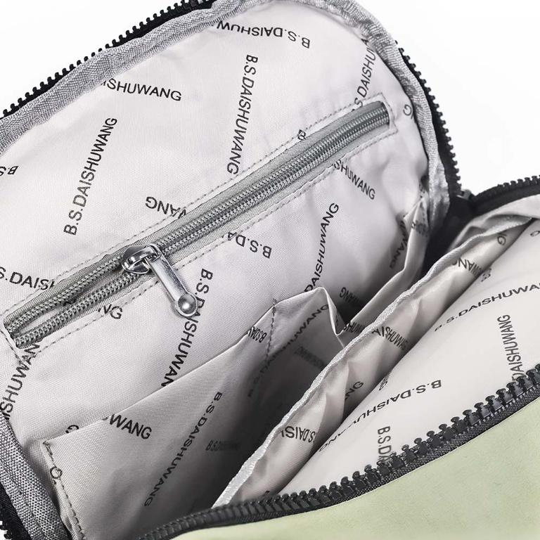 B.S.D.S冰山袋鼠 - 悠活詩集 - 格紋造型後背包 - 灰藍色【S-205KB】