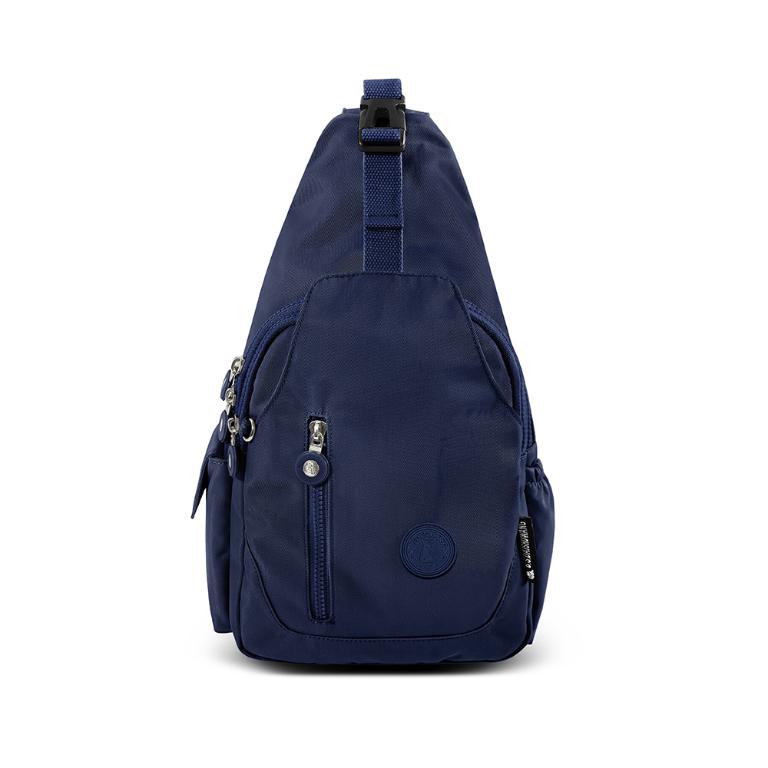 B.S.D.S冰山袋鼠 - 時光旅人 - 知性插扣單肩後背兩用包 - 藍色【B1367B】