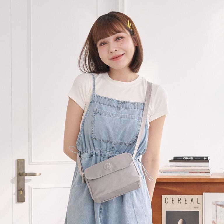 B.S.D.S冰山袋鼠 - 時光旅人 - 知性輕巧百搭斜背小包 - 薄霧灰【B171GR】