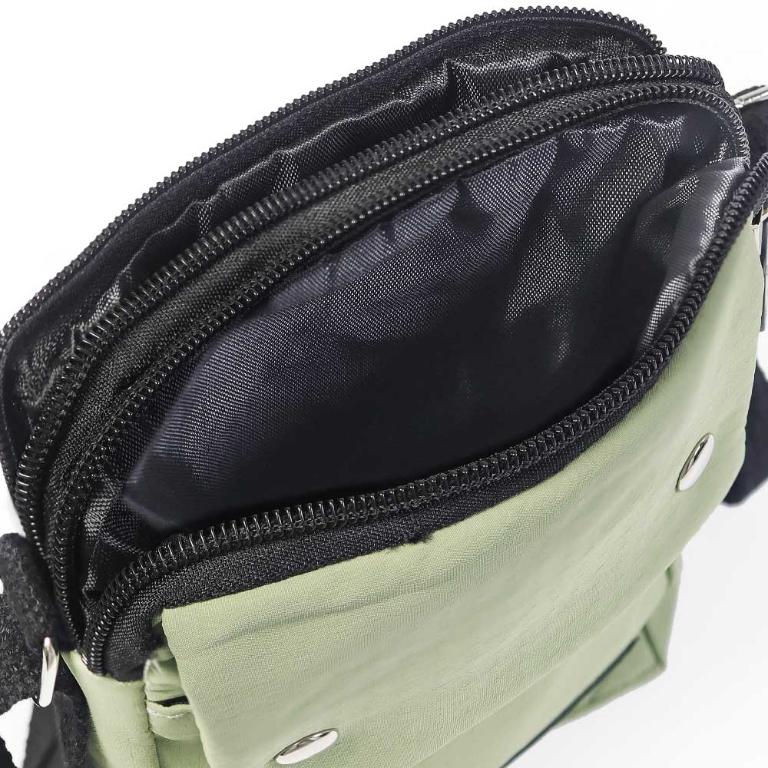 B.S.D.S冰山袋鼠 - 悠活詩集 - 格紋直立雙層斜背小包 - 灰藍色【S129-3KB】