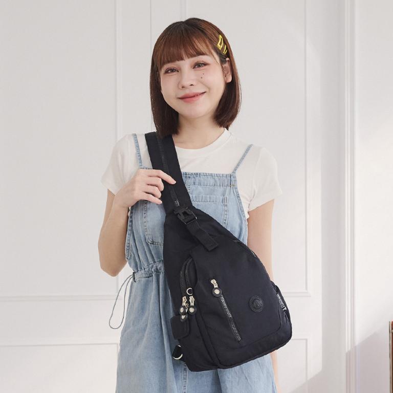 B.S.D.S冰山袋鼠 - 時光旅人 - 知性插扣單肩後背兩用包 - 黑色【B1367K】