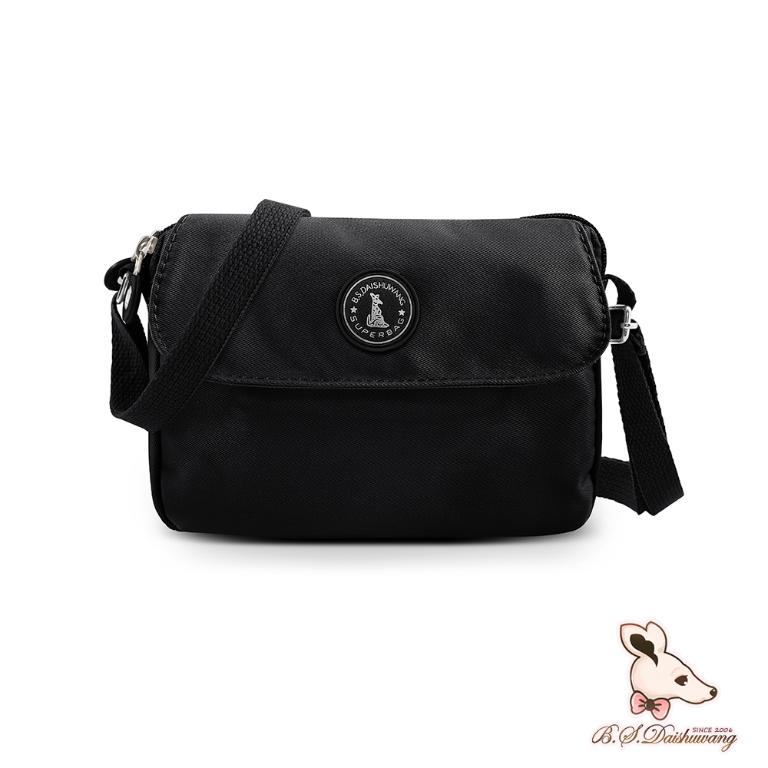 B.S.D.S冰山袋鼠 - 時光旅人 - 知性輕巧百搭斜背小包 - 黑色【B171K】