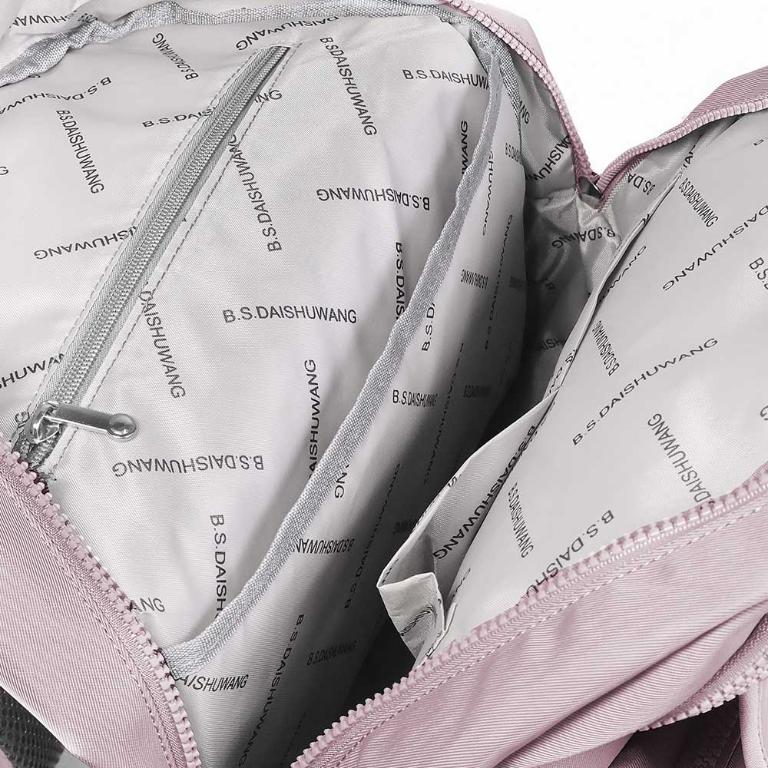 B.S.D.S冰山袋鼠 - 蜜糖日記 - 輕旅多口袋附插袋胸扣後背包 - 粉紫色【A218PR】