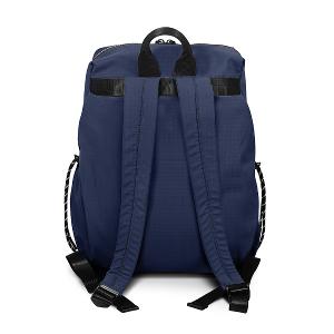B.S.D.S冰山袋鼠 - 悠活詩集 - 格紋學院風後背包 - 寶藍色【D-1393B】