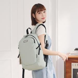 B.S.D.S冰山袋鼠 - 悠活詩集 - 格紋多口袋附插袋後背包 - 灰藍色【S-218KB】