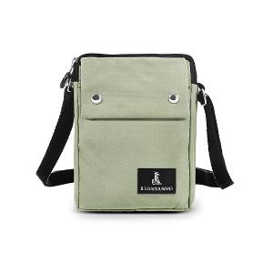 B.S.D.S冰山袋鼠 - 悠活詩集 - 格紋直立雙層斜背小包 - 卡其綠【S129-3G】