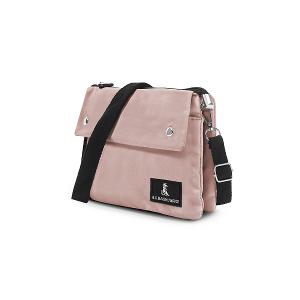 B.S.D.S冰山袋鼠 - 悠活詩集 - 格紋橫式三層斜背小包 - 粉色【S003P】