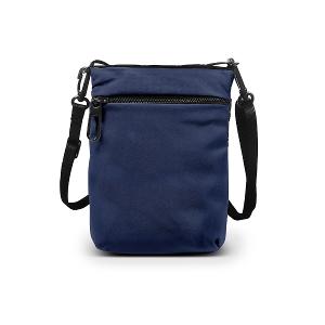 B.S.D.S冰山袋鼠 - 悠活詩集 - 格紋百變收納斜背小包 - 寶藍色【D-1395B】