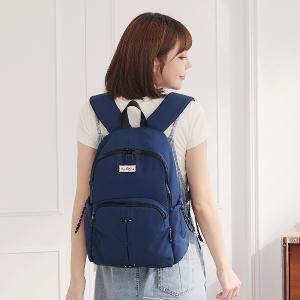 B.S.D.S冰山袋鼠 - 悠活詩集 - 格紋造型後背包 - 寶藍色【S-205B】