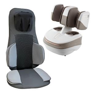 OGAWA  OG-2179M全能溫熱氣壓按摩椅墊+OG-888雙享足