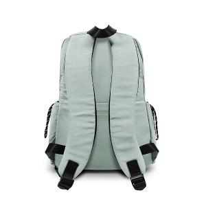 B.S.D.S冰山袋鼠 - 悠活詩集 - 格紋造型後背包 - 灰藍色【S-205KB】