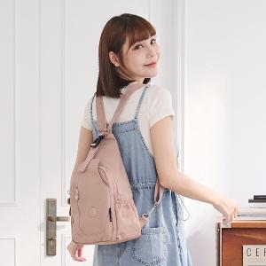 B.S.D.S冰山袋鼠 - 時光旅人 - 知性插扣單肩後背兩用包 - 奶茶杏【B1367C】