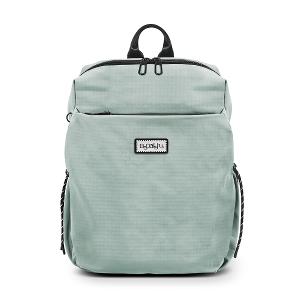 B.S.D.S冰山袋鼠 - 悠活詩集 - 格紋學院風後背包 - 灰藍色【D-1393KB】