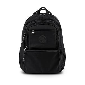 B.S.D.S冰山袋鼠 - 蜜糖日記 - 輕旅多口袋附插袋胸扣後背包 - 黑色【A218K】