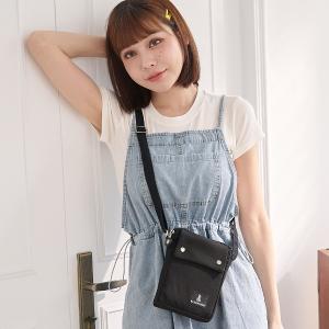 B.S.D.S冰山袋鼠 - 悠活詩集 - 格紋直立雙層斜背小包 - 黑色【S129-3K】