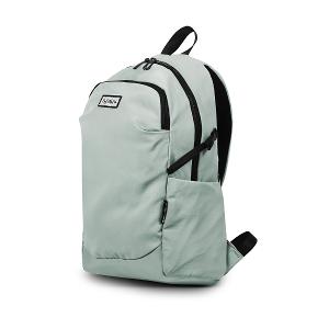 B.S.D.S冰山袋鼠 - 悠活詩集 - 格紋多口袋附插袋後背包 - 灰藍色【S-218KB】