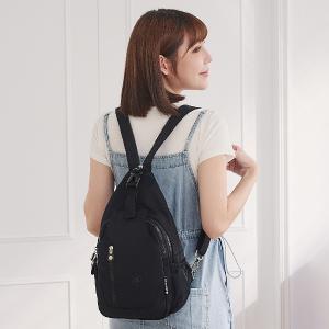 B.S.D.S冰山袋鼠 - 時光旅人 - 知性插扣單肩後背兩用包 - 黑色【B1367K】