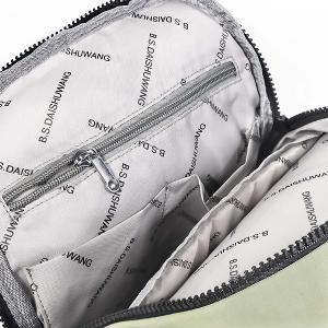 B.S.D.S冰山袋鼠 - 悠活詩集 - 格紋造型後背包 - 灰藍色【S-205KB】