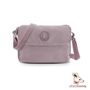 B.S.D.S冰山袋鼠 - 時光旅人 - 知性輕巧百搭斜背小包 - 淡紫色【B171PR】
