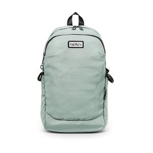 B.S.D.S冰山袋鼠 - 悠活詩集 - 格紋多口袋附插袋後背包 - 灰藍色【S-218KB】