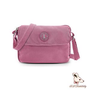 B.S.D.S冰山袋鼠 - 時光旅人 - 知性輕巧百搭斜背小包 - 莓果粉【B171PP】