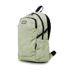 B.S.D.S冰山袋鼠 - 悠活詩集 - 格紋多口袋附插袋後背包 - 卡其綠【S-218G】