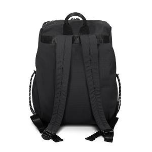 B.S.D.S冰山袋鼠 - 悠活詩集 - 格紋學院風後背包 - 黑色【D-1393K】